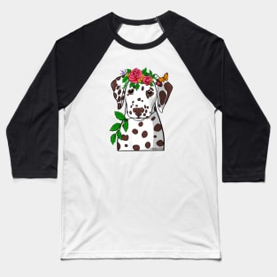 Dalmatian Garden Goddess Baseball T-Shirt